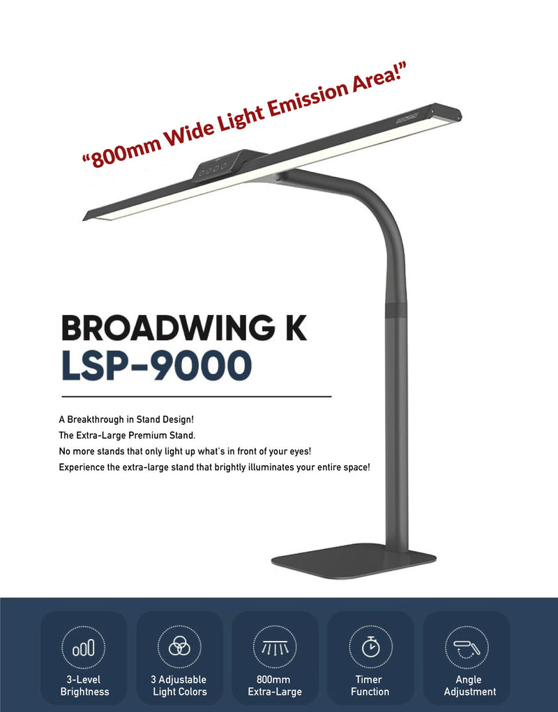 Broadwing K Base LED Wide Stand LSP-9000 Desk Lamp