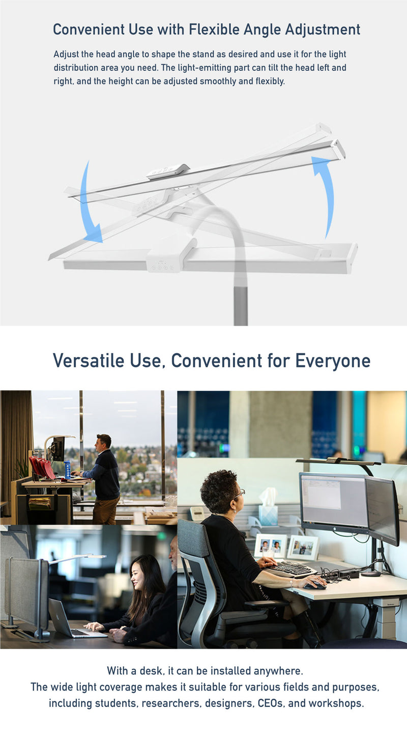 Broadwing K Base LED Wide Stand LSP-9000 Desk Lamp