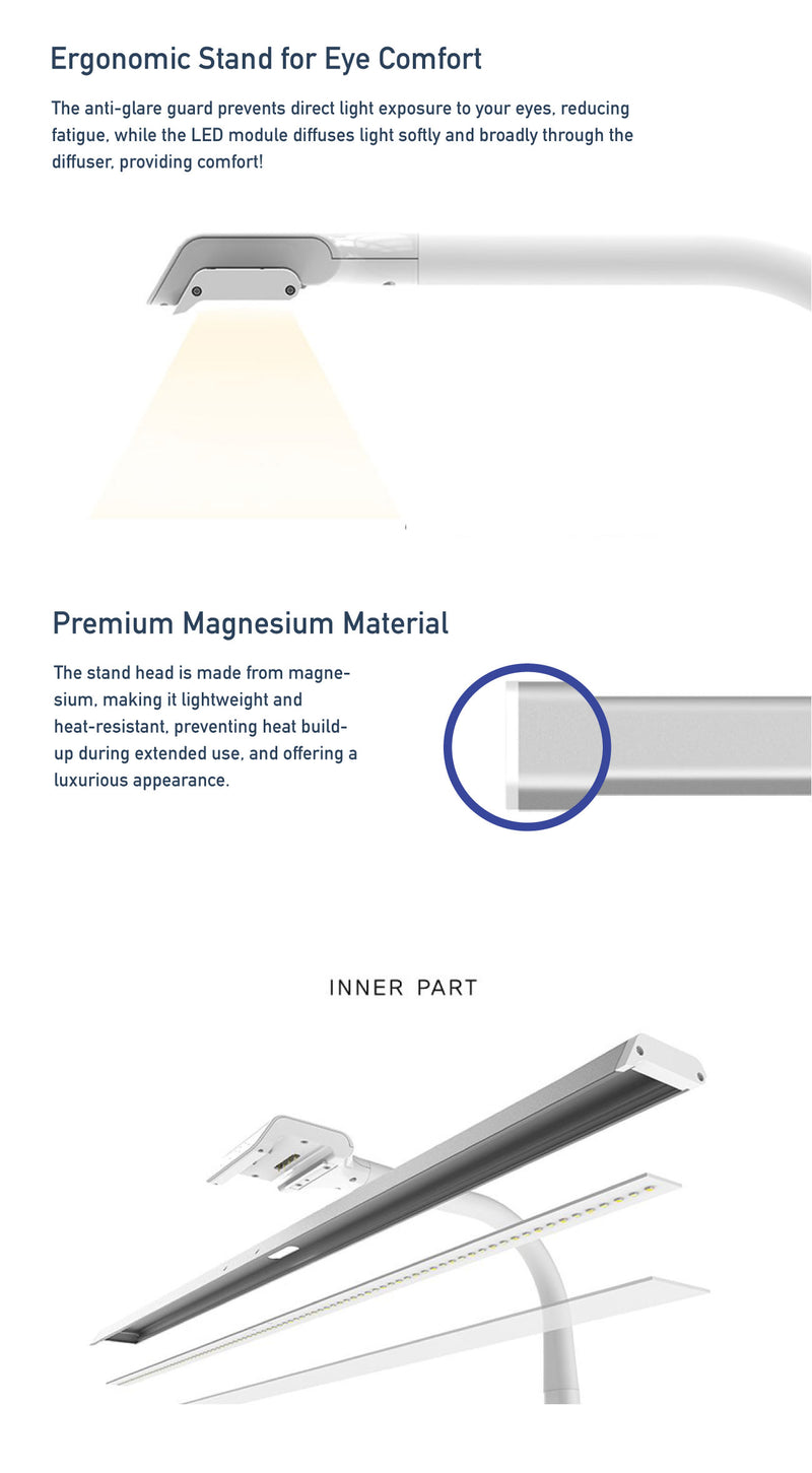 Broadwing K Base LED Wide Stand LSP-9000 Desk Lamp