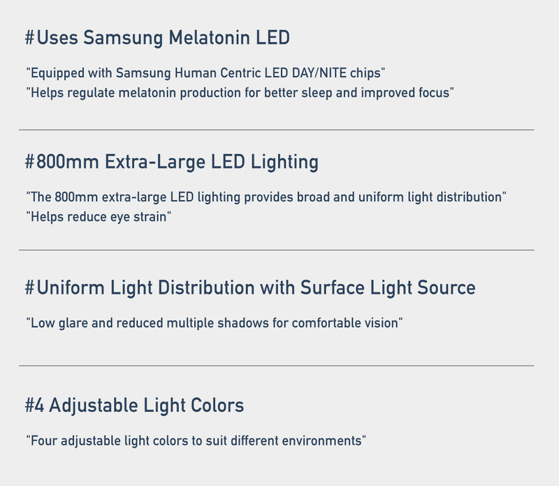 Broadwing X Base Melatonin LED Wide Stand LSP-9700 Desk Lamp